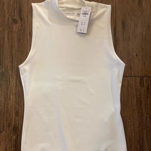 Abercrombie and Fitch Mock Neck Tank Bodysuit